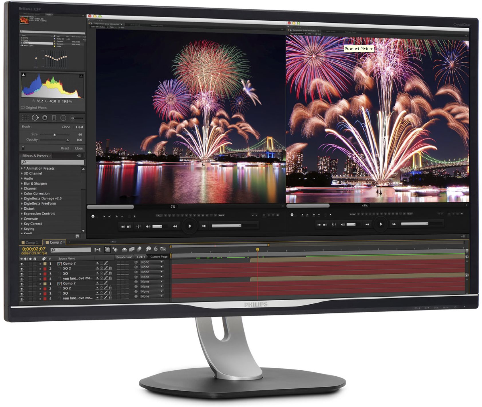 32 "Philips 328P6AUBREB LCD monitor