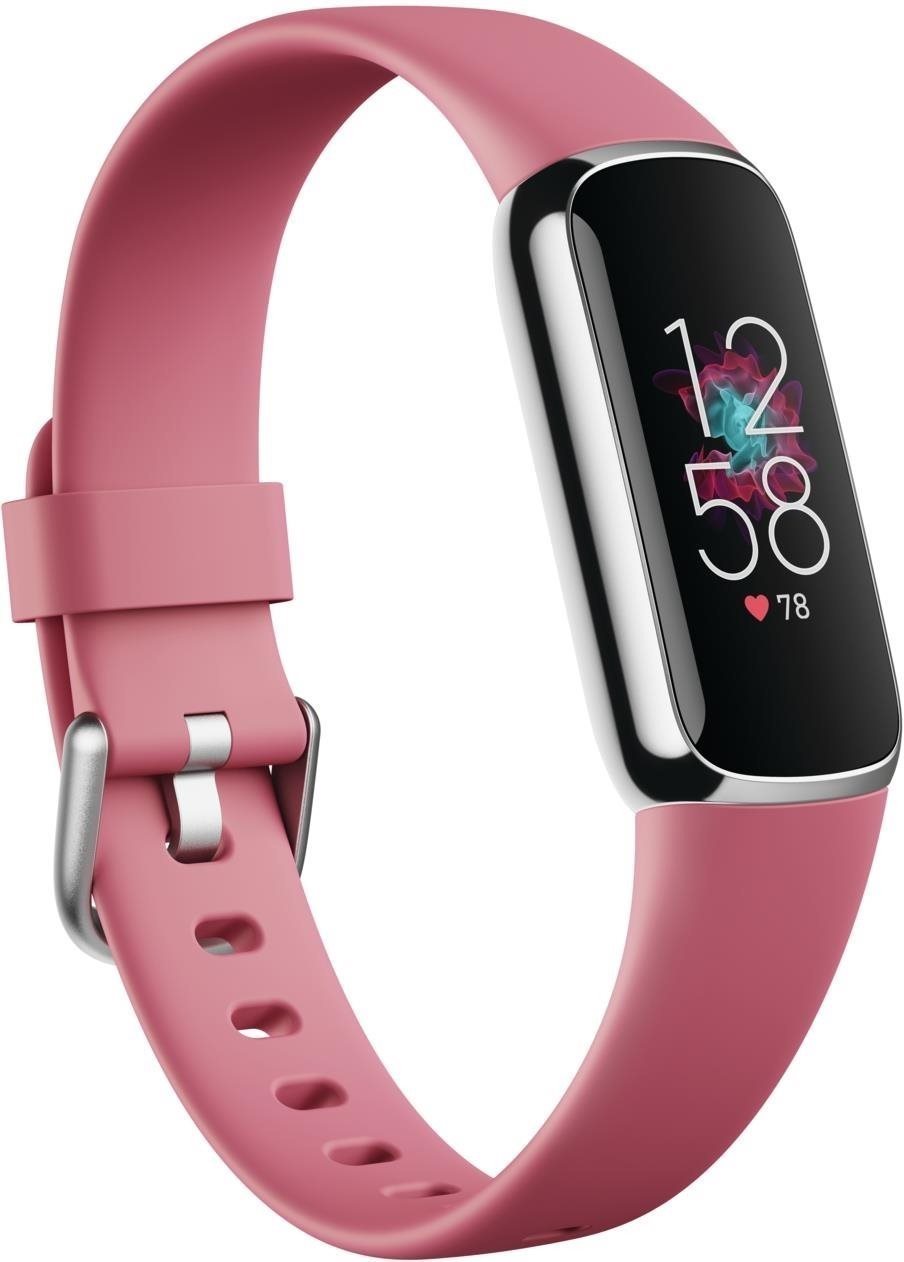 Fitbit Luxe - Orchid/Platinum Stainless Steel Fitness Tracker