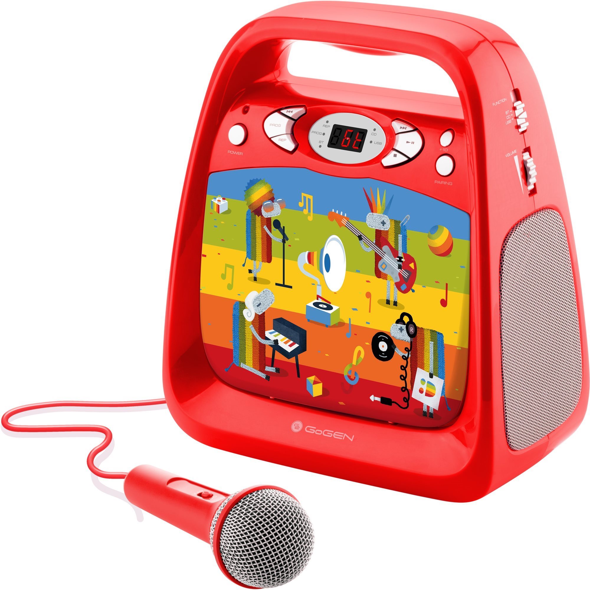 GoGEN gyermek Karaoke R, piros CD lejátszó