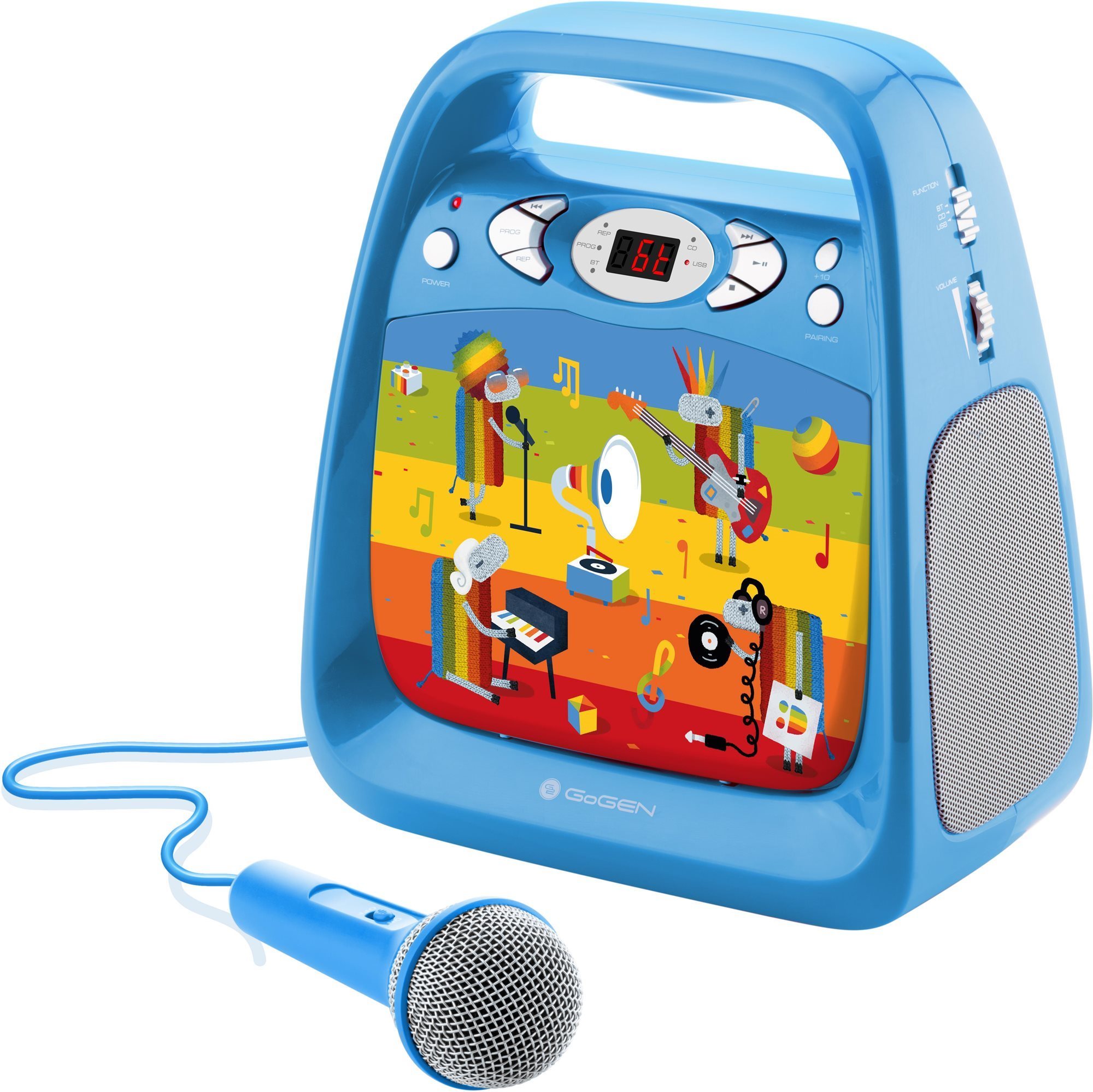 GoGEN Karaoke B gyermek, kék CD lejátszó