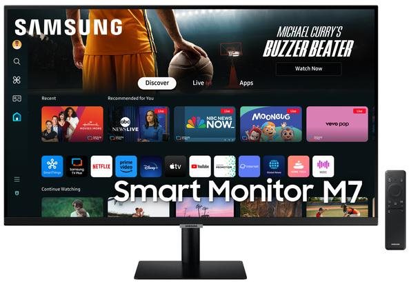 43" Samsung Smart Monitor M70D Čierna LCD monitor