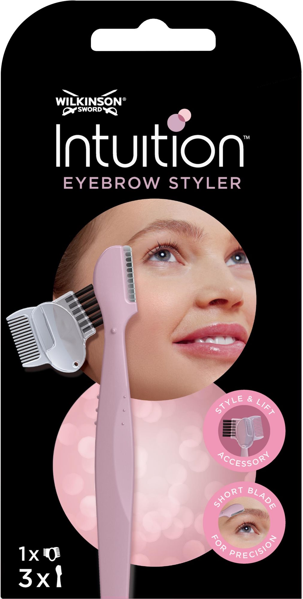 Wilkinson Intuition Eyebrow Styler 3 db Pengés borotva