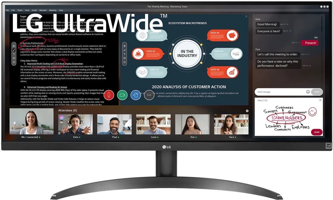 29" LG UltraWide 29WP500-B LCD monitor