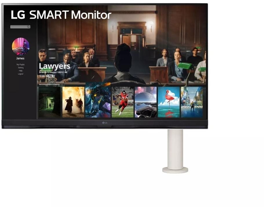 31,5" LG Smart 32SQ780 White LCD monitor