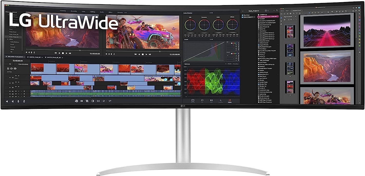49" LG 49WQ95C-W LCD monitor