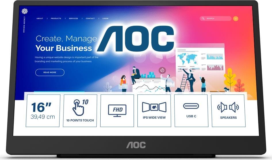 16" AOC 16T2 LCD Monitor