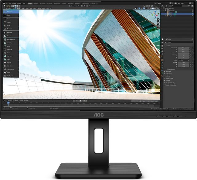 24" AOC Q24P2Q LCD monitor