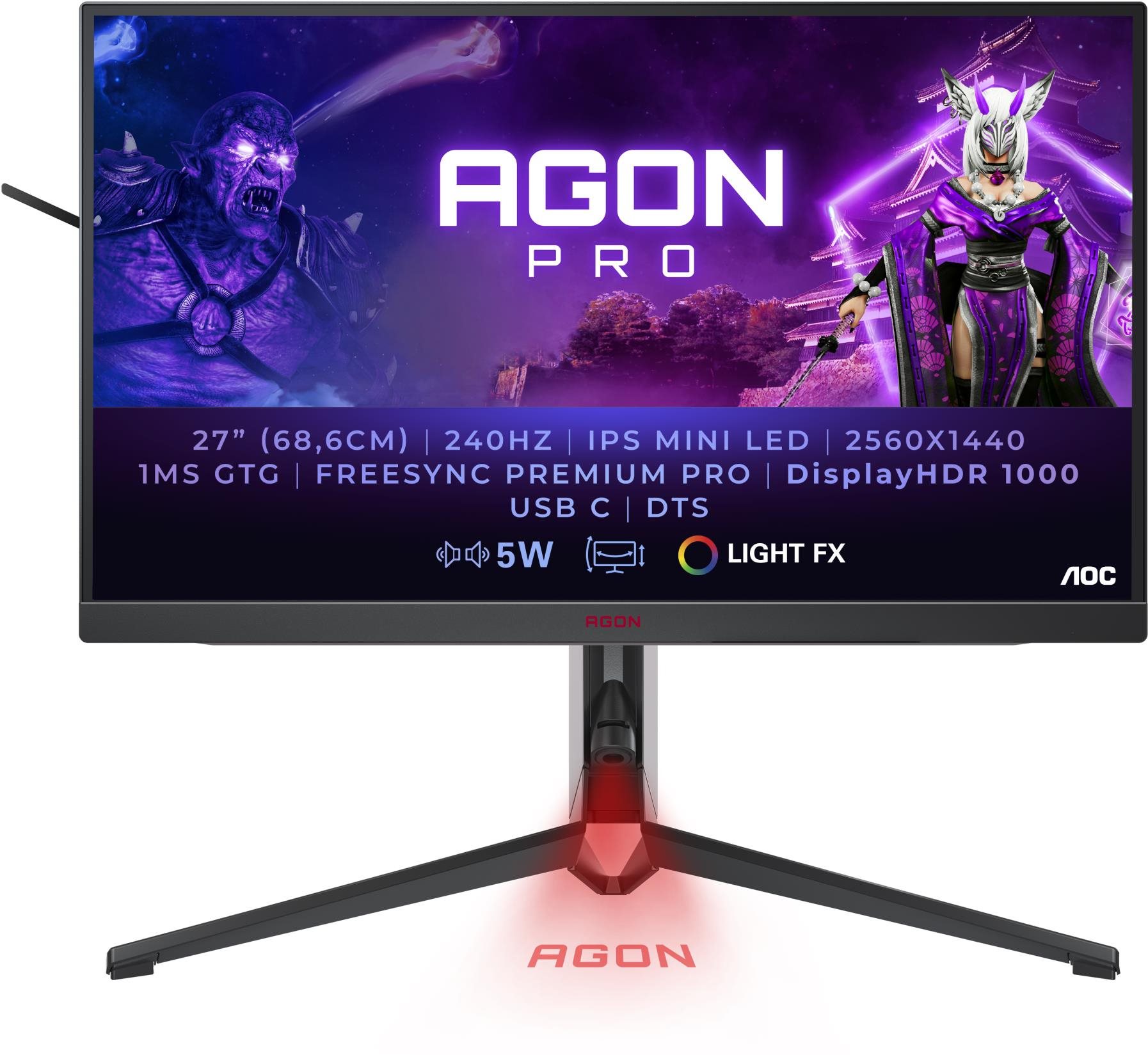 27" AOC AG274QZM LCD monitor