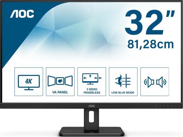32" AOC U32E2N LCD monitor