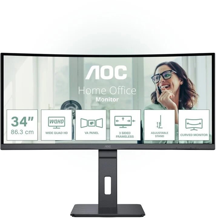 34" AOC CU34P3CV LCD monitor