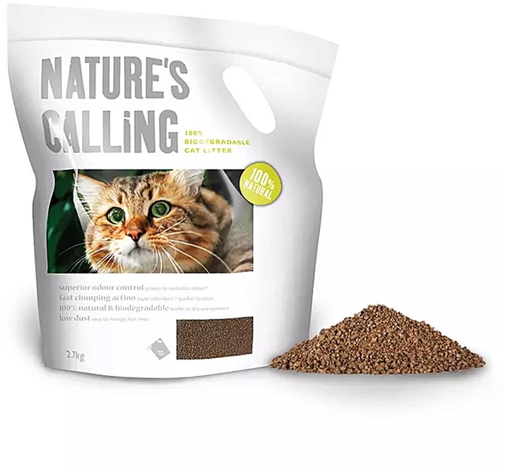Nature's Calling podstielka pre mačky 2,7 kg Podstielka pre mačky
