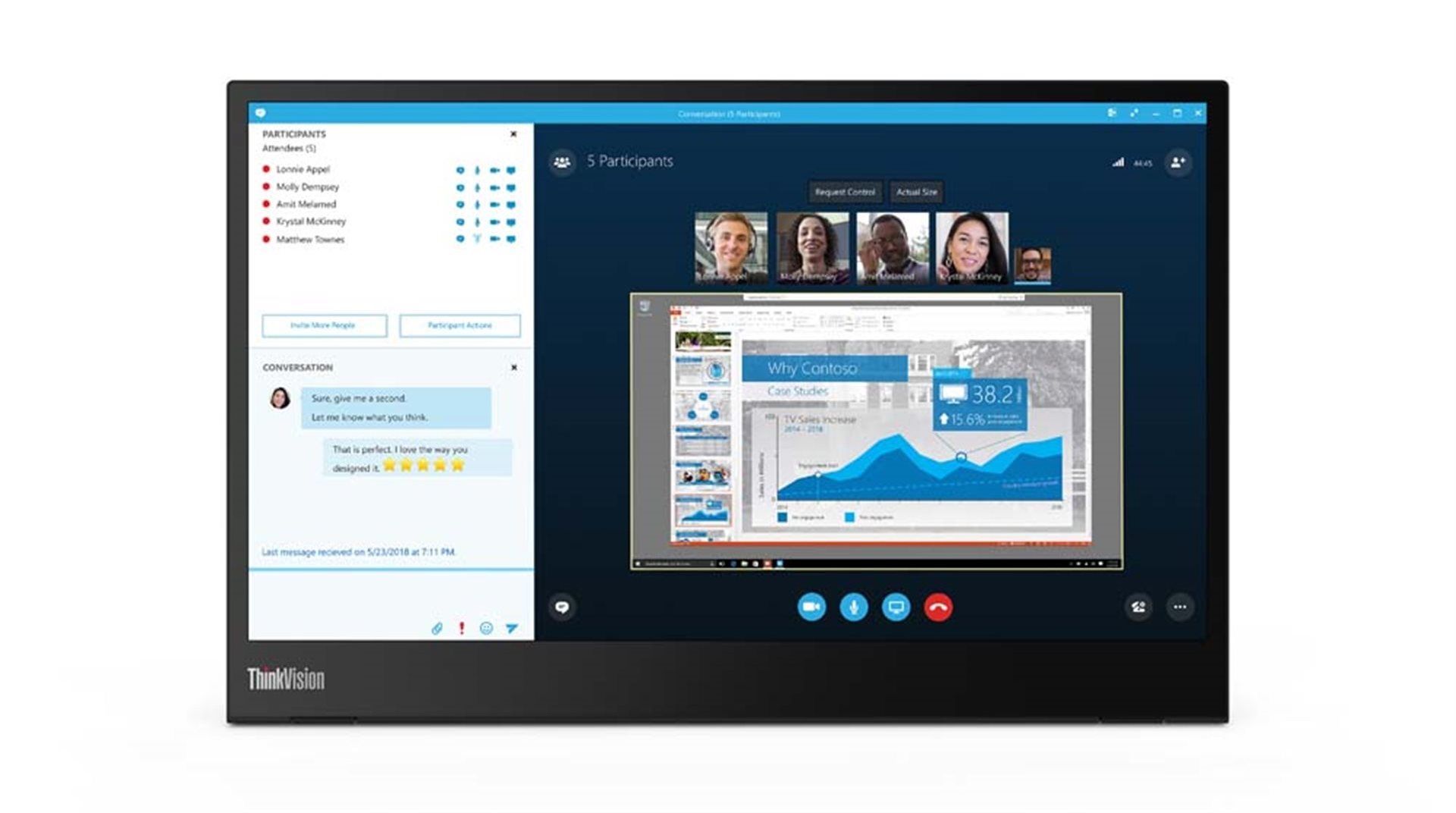14" Lenovo ThinkVision M14 LCD monitor