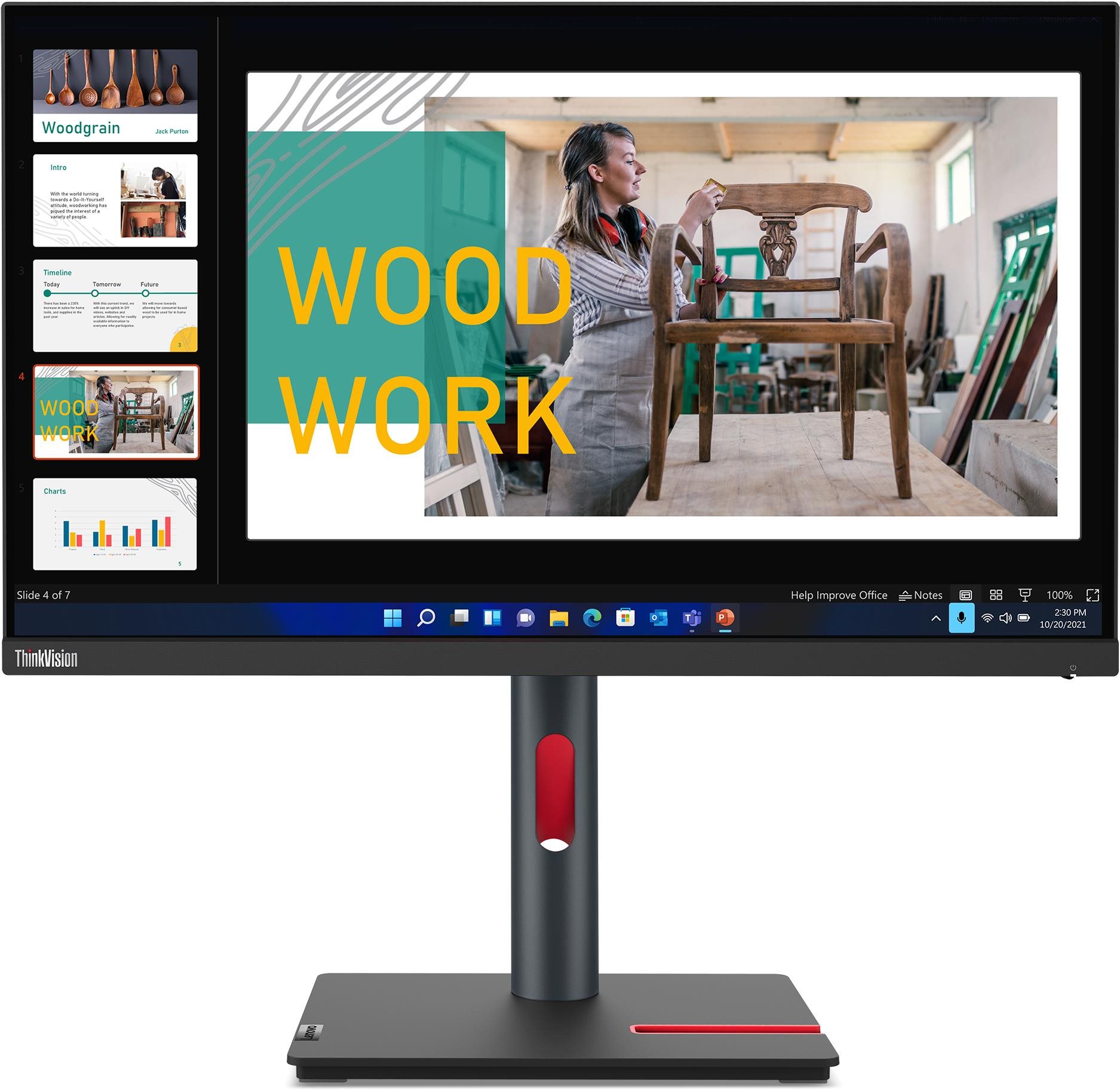23,8" Lenovo ThinkVision P24q-30 LCD monitor