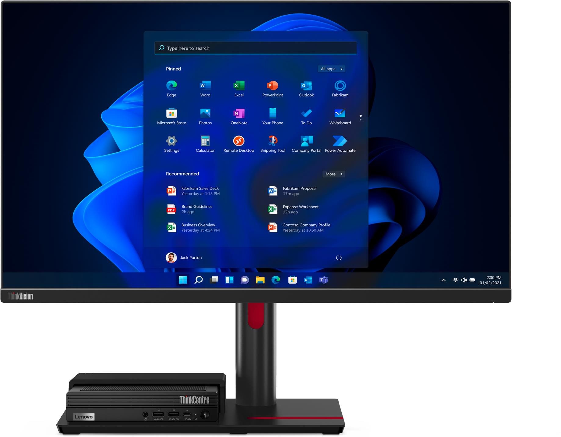27" Lenovo ThinkCentre TIO Flex 27i LCD monitor
