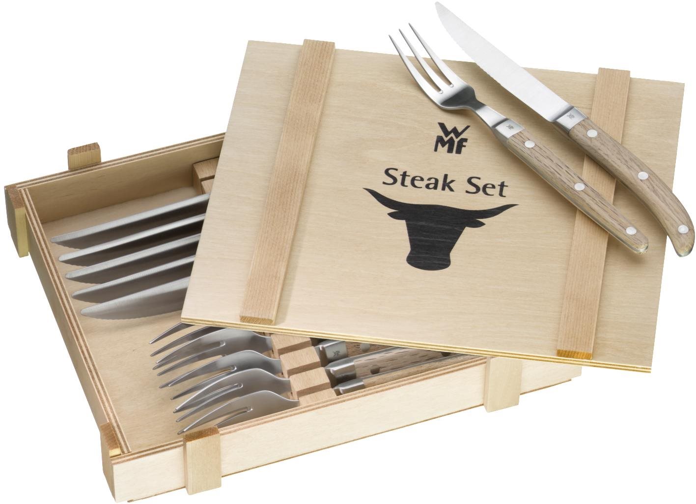 WMF Ranch 1280636046 Steakbesteck Set - 12-teilig Besteck-Set