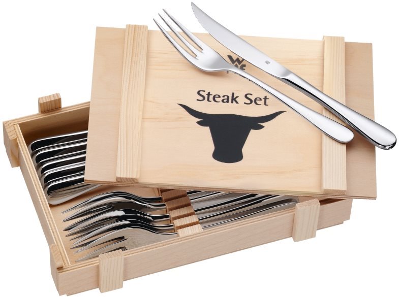 WMF Steak Set Steakbesteck 12-teilig 12.8023.9990 Besteck-Set