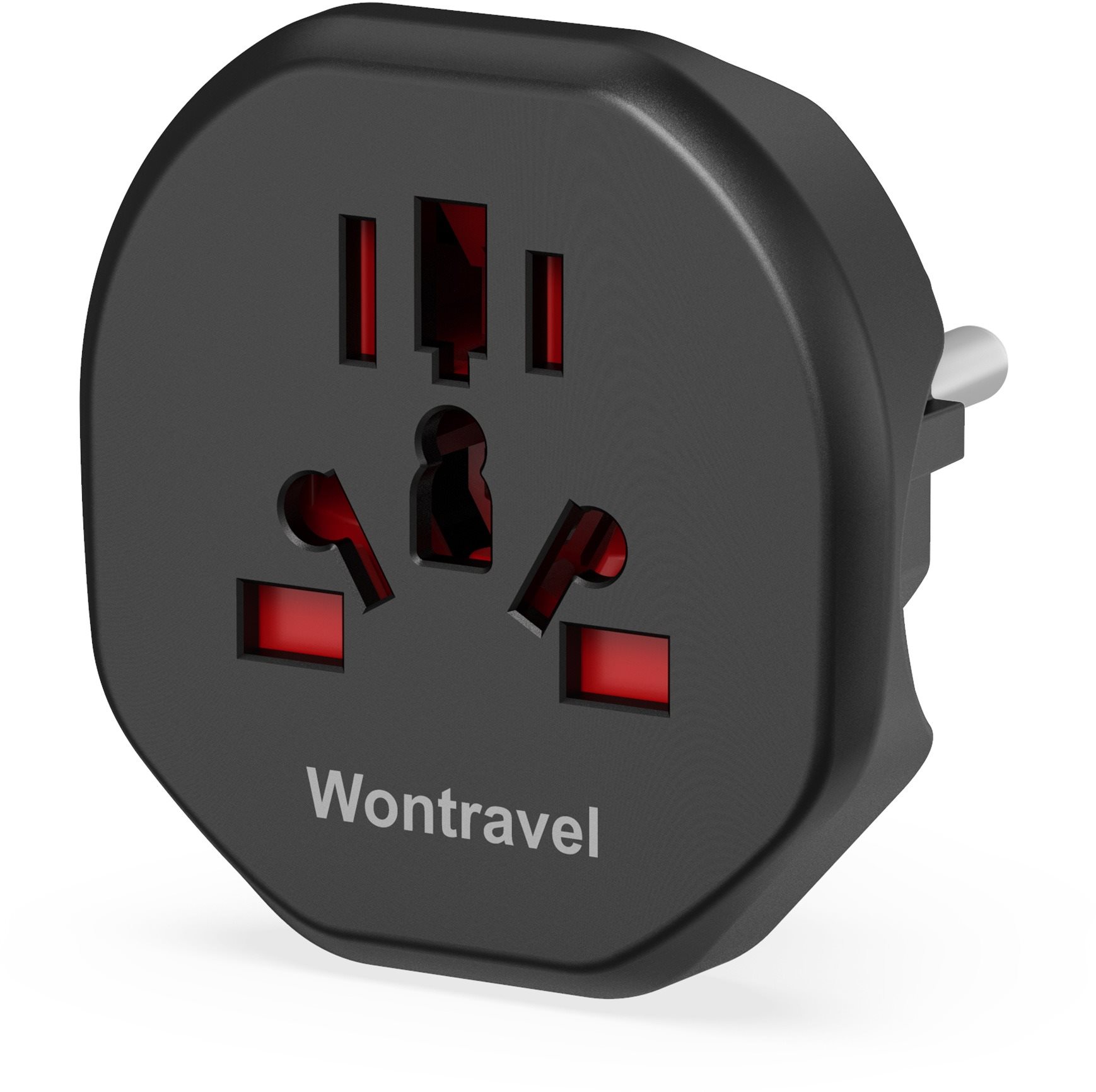Wontravel WL-09 – UK, AUS, US –> EU; čierny Cestovný adaptér