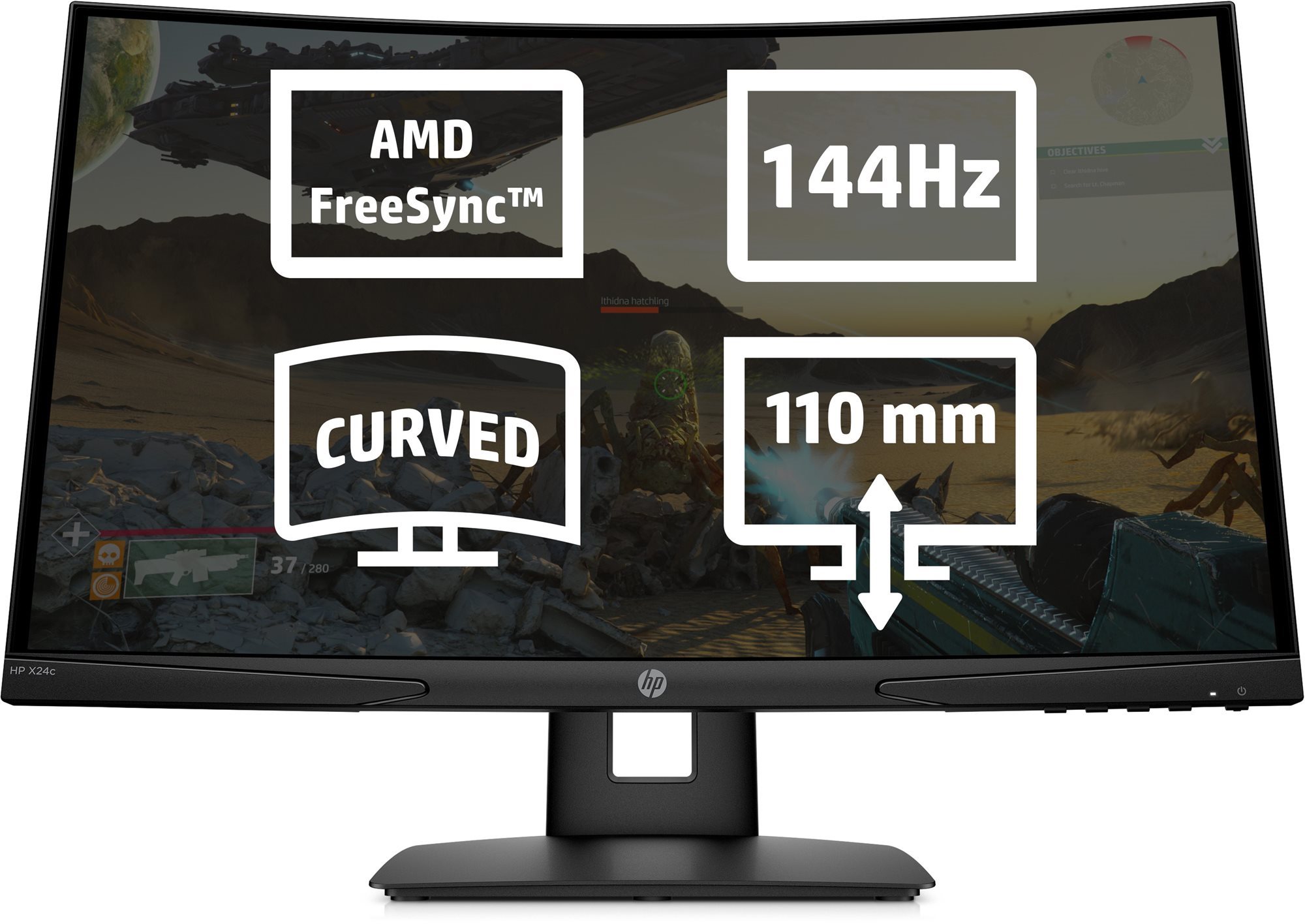 24" HP X24c LCD Monitor