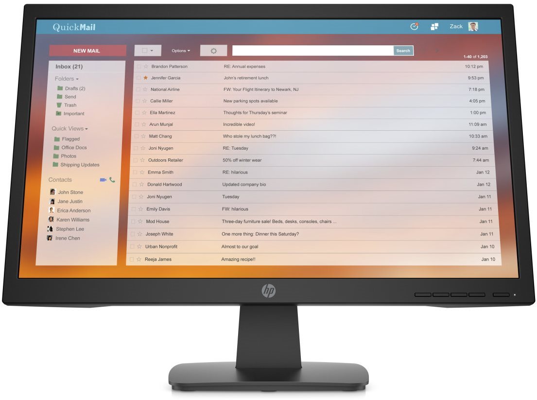 22“ HP P22v G4 LCD Monitor