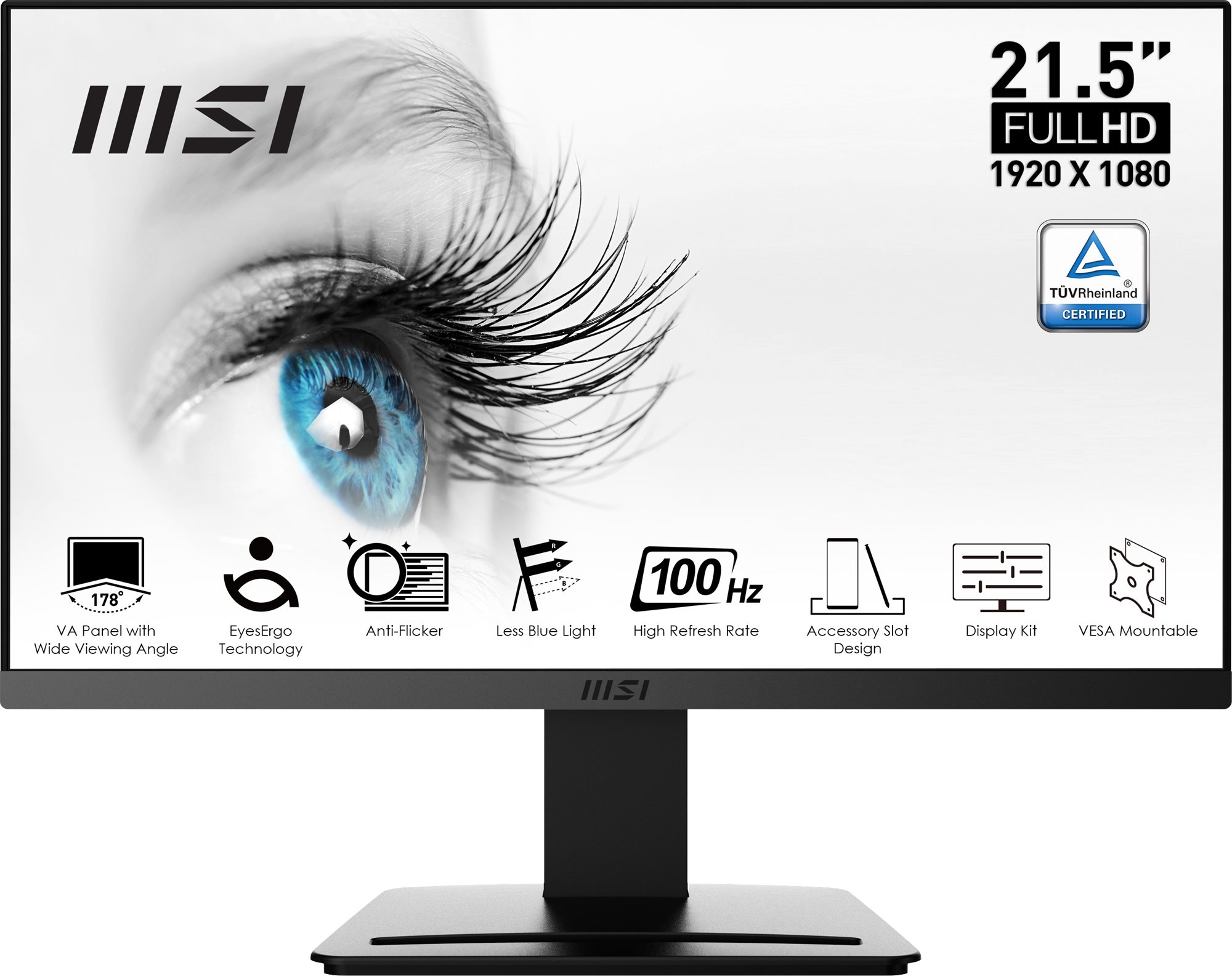 21.5" MSI Pro MP223 LCD monitor