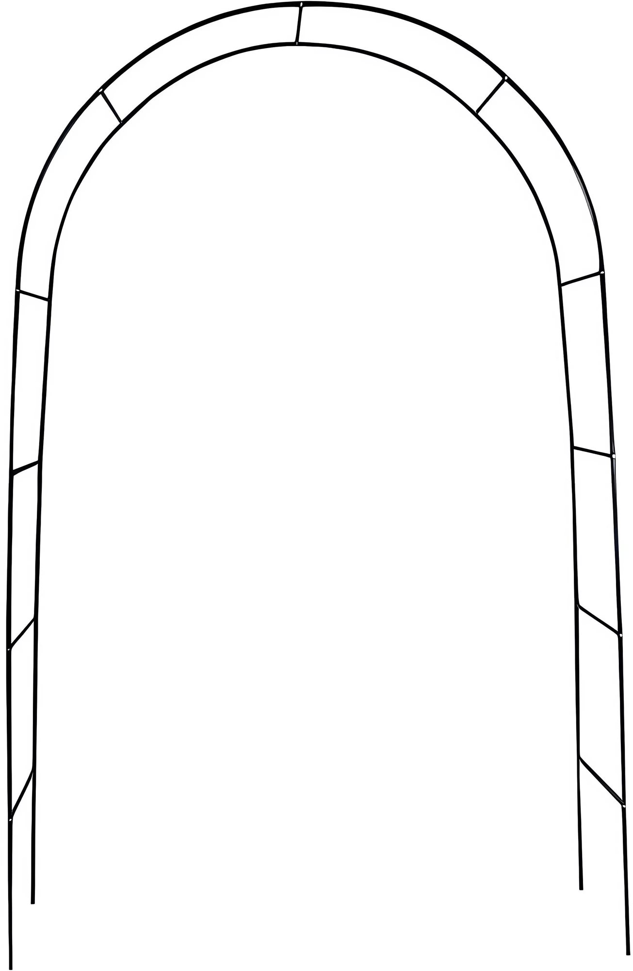 ISO 1719 Záhradný oblúk 240 × 140 × 38 cm Treláž