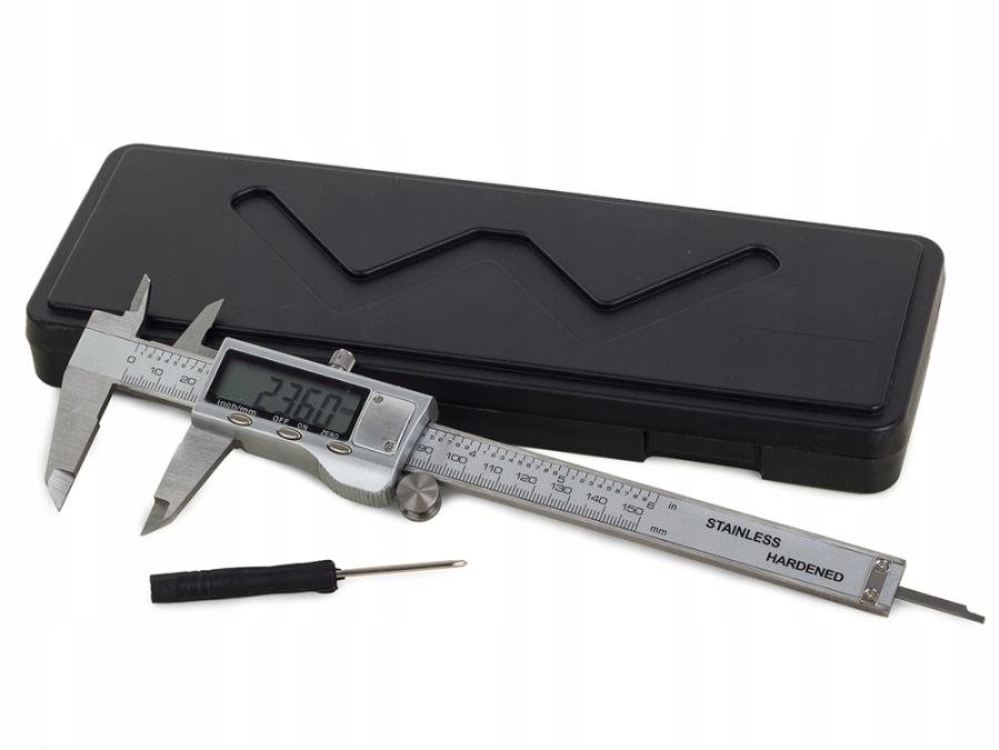 Verk Digitální posuvné měřítko s LCD displejem 150 mm Posuvné meradlo