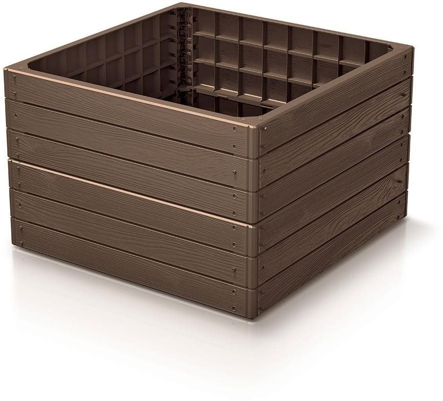PROSPERPLAST Base Woody rustikálny tehlový 75,6 cm Vyvýšený záhon