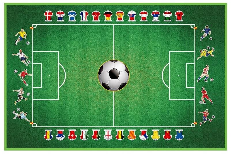 Siva Koberec Futbal 150 × 100 cm Koberec