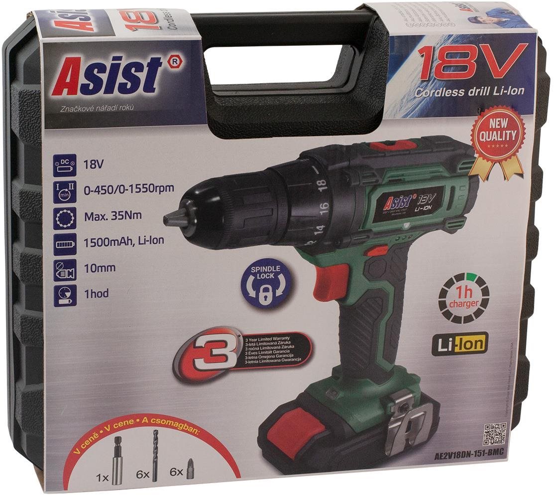 ASIST AE2V18DN-151-BMC Aku vŕtačka