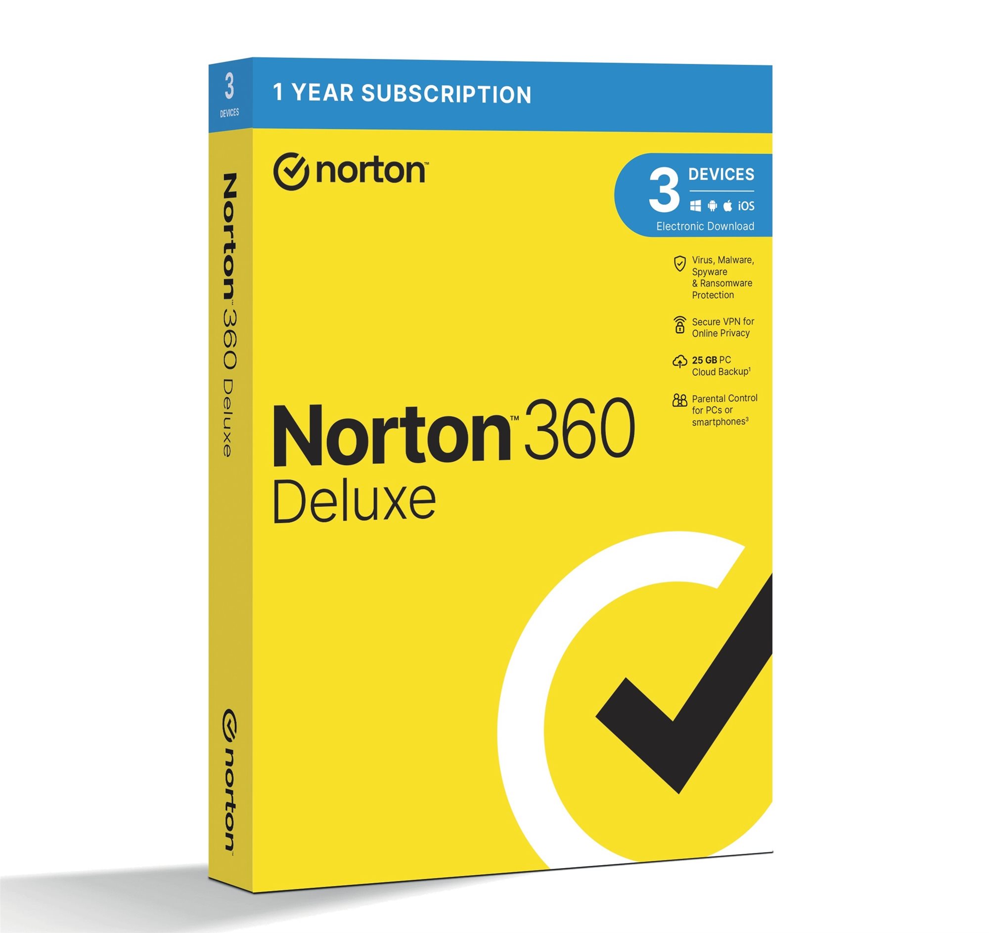 Norton 360 Deluxe 25GB, 1 používateľ, 3 zariadenia, 12 mesiacov...
