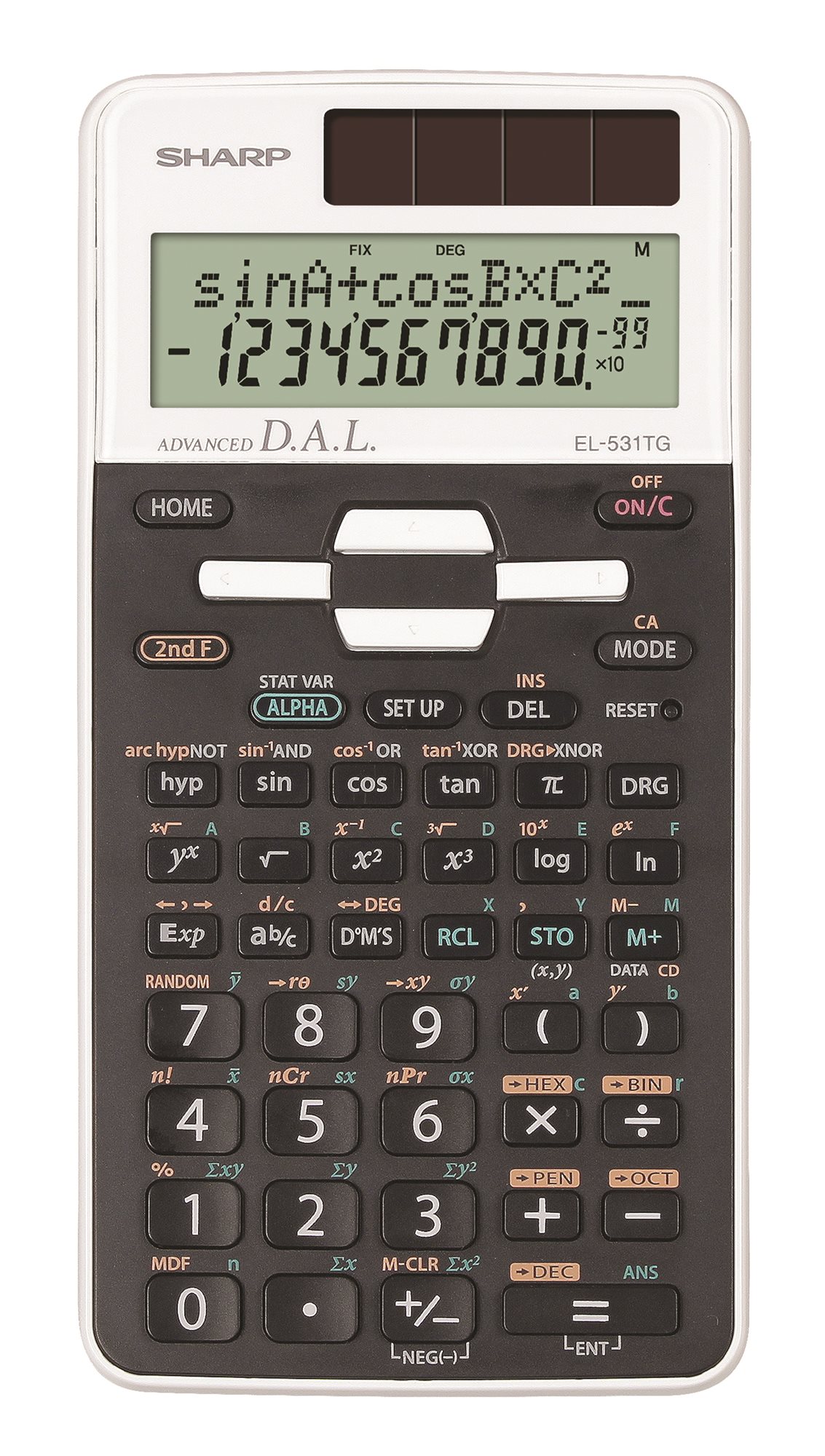 Sharp EL-531TG weiß Taschenrechner