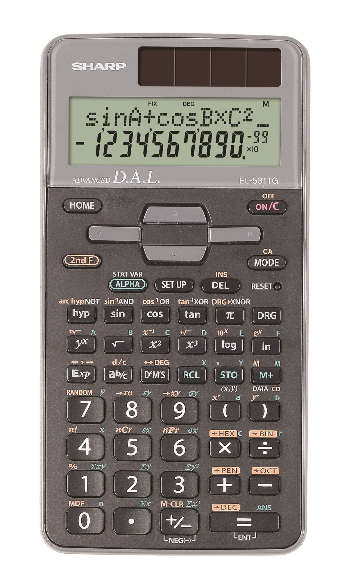 Sharp EL-531TG szürke Számológép