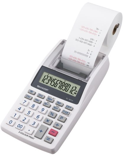 Sharp EL 1611V, sivá Kalkulačka