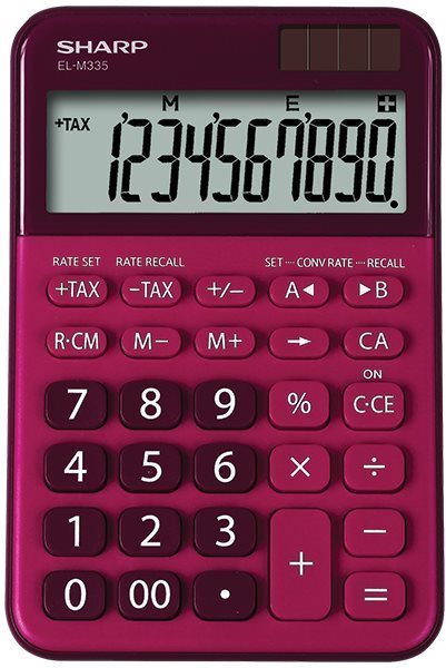 Sharp EL M 335 rot Taschenrechner