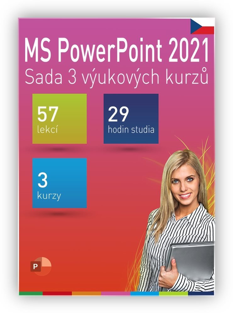GOPAS Microsoft 365 / 2021 PowerPoint  Súprava 3 výukových kurzov,...