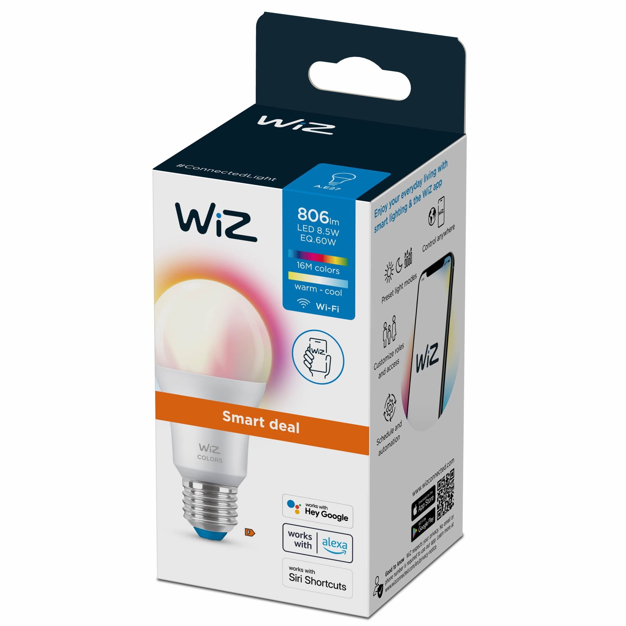WiZ Colors 60W E27 A60 Promo LED žiarovka