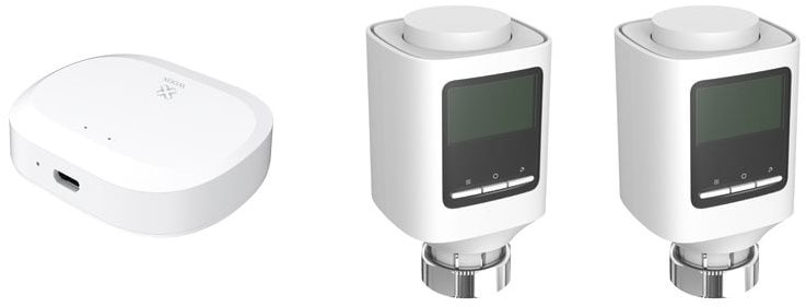 Woox R7067 Kit de chauffage intelligent Set de tetes thermostatiques