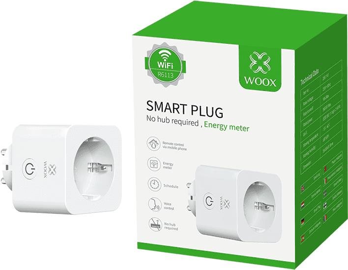 WOOX R6113 Smart Plug EU, Schucko with Energy Monitoring Okos...