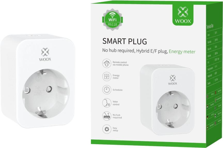 WOOX R6118 Smart Plug EÚ E/F Schucko 16A with Energy Monitor Smart...