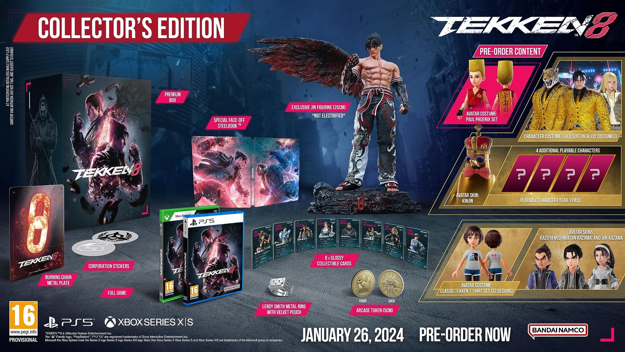 Tekken 8: Collectors Edition - Xbox Series X Konsolen-Spiel