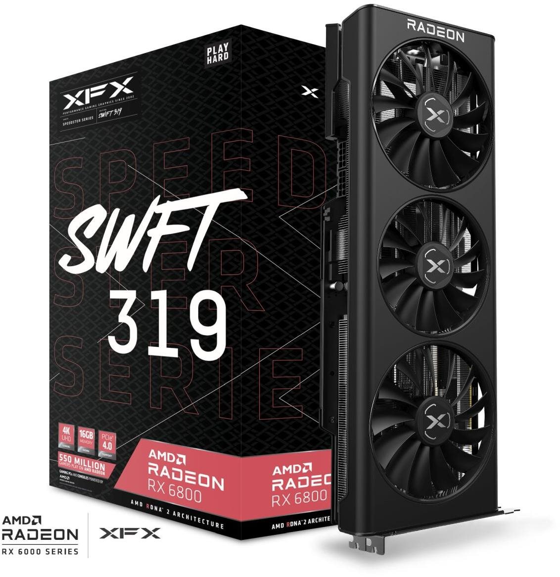 XFX Speedster SWFT 319 Radeon RX 6800 CORE Videókártya
