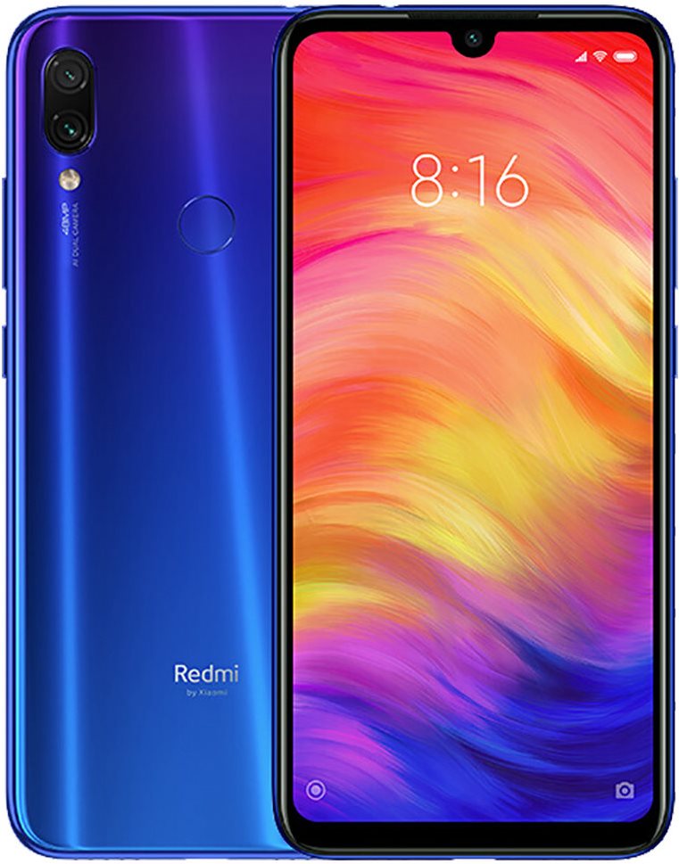Xiaomi Redmi Note 7 LTE 64GB, kék Mobiltelefon