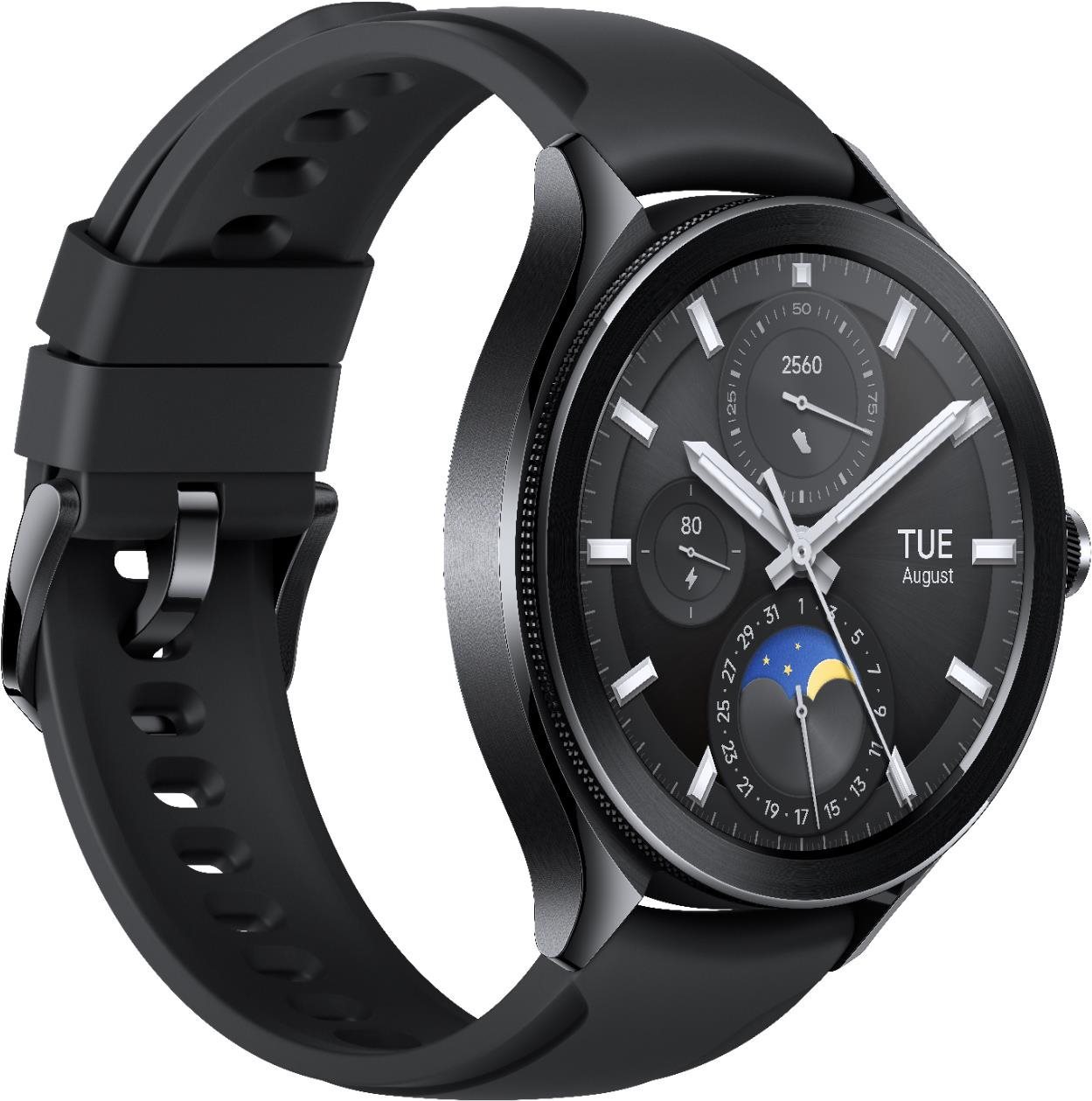 Xiaomi Watch 2 Pro – 4G LTE Black Case with Black Fluororubber...