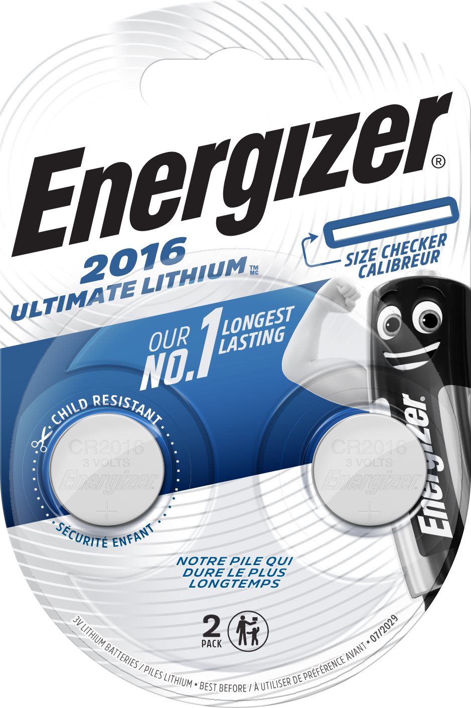 Energizer Ultimate Lithium CR2016 2 pack Gombíková batéria