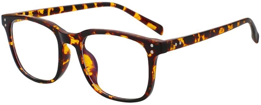 VeyRey - Okuliare Evelin blokujúce modré svetlo, hranaté hnedé...