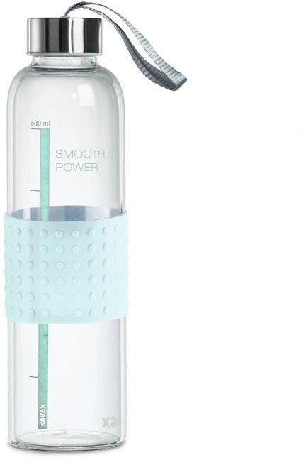 Xavax To Go Sklenená fľaša 500 ml so stupnicou a s pútkom Fľaša na...
