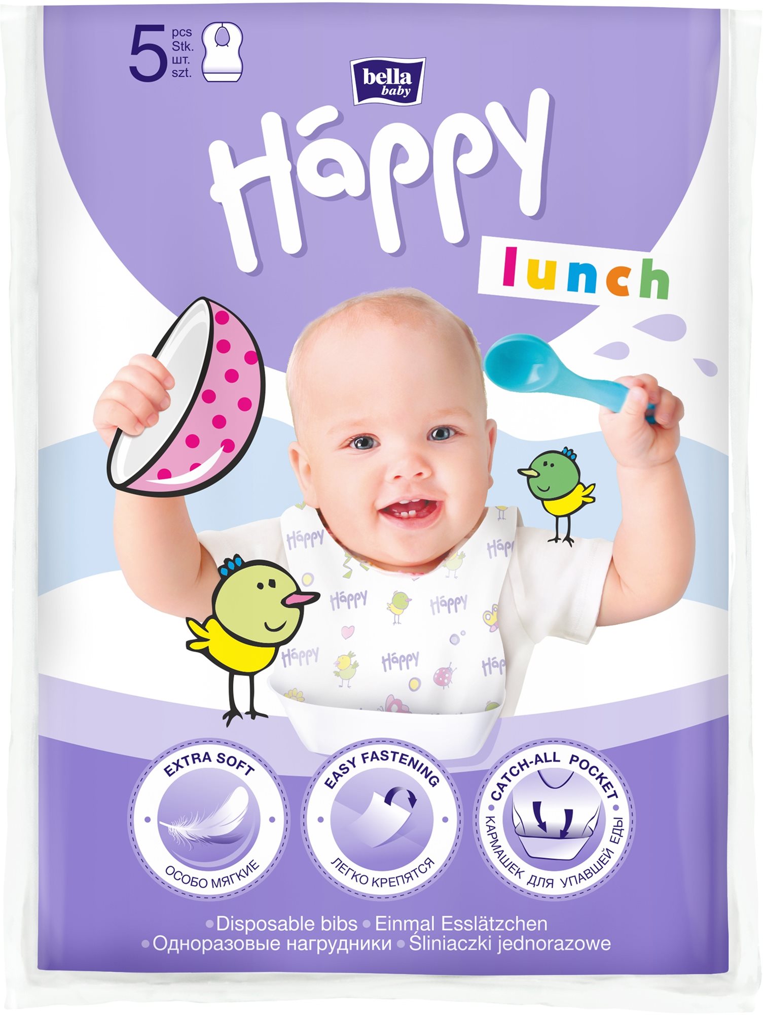 Bella Baby Happy gyermek előke 5 darab Előke