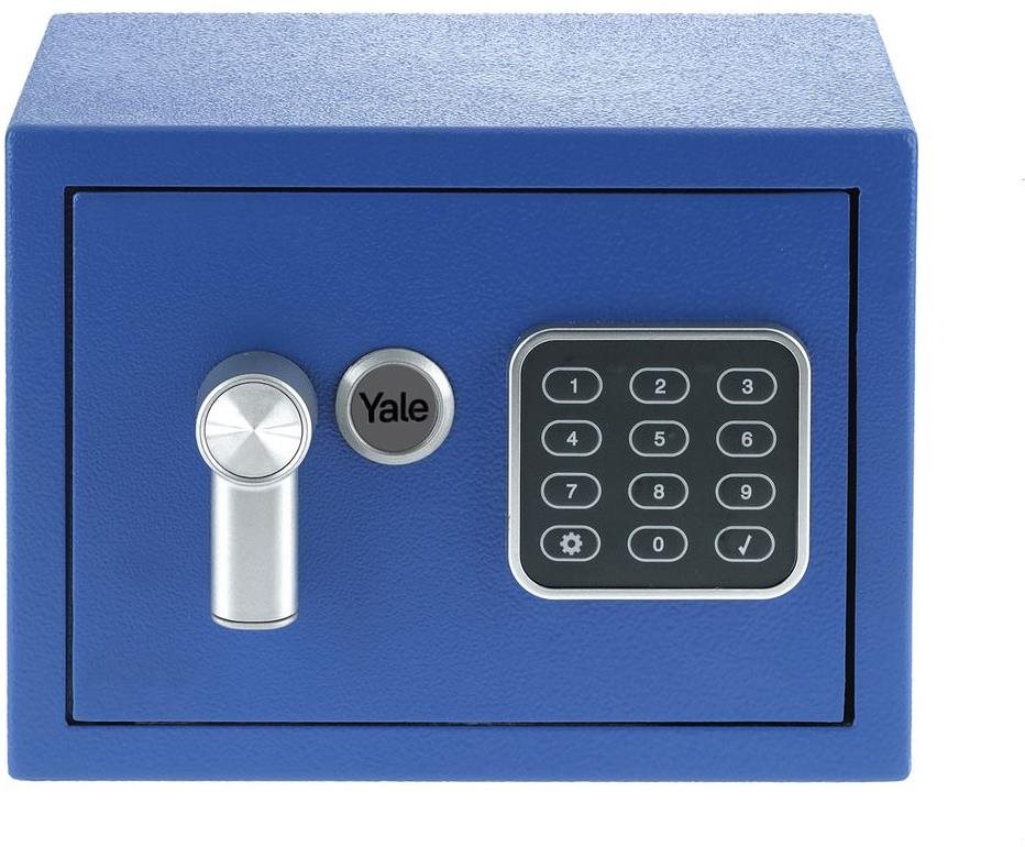 YALE Safe mini YSV/170/DB2/B modrý Sejf