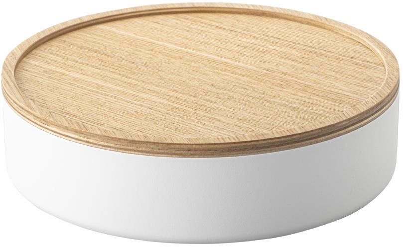 Yamazaki Úložný box Rin 5801, nízky, biely Úložný box