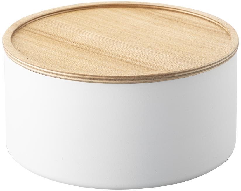 Yamazaki Úložný box Rin 5803, vysoký, biely Úložný box
